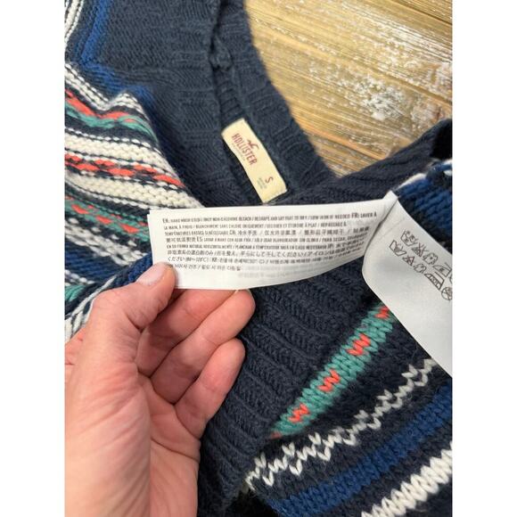 Hollister 2010 Fair Isle Knit Sweater Preppy Multicolor Striped Women’s S - Picture 7 of 9